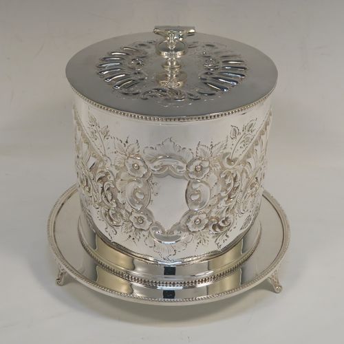 Beaded Antique Rect. Box, Silver Plated