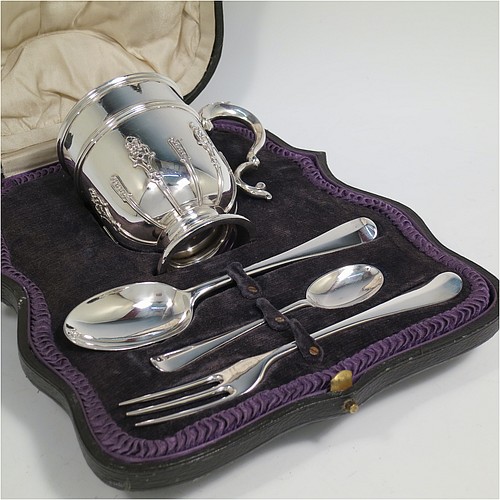 Antique Silver Christening Sets