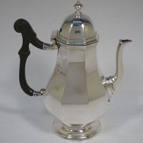 small silver coffee pot