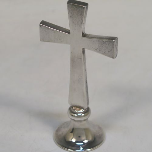 Candlesticks and Altar Crucifix - Silver Plated