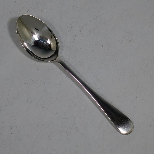 A handsome Sterling Silver egg cup and spoon, having a plain round egg cup with a gold-gilt interior, and a plain Old English pattern spoon. All fitted in their original cream satin and black velvet-lined presentation box. Made by Arthur Price of Birmingham in 1936. The dimensions of this fine hand-made silver egg cup and spoon are length of spoon 11 cms (4.3 inches), height of egg cup 6.5 cms (2.5 inches), and the total weight is approx. 28g (0.9 troy ounce).   