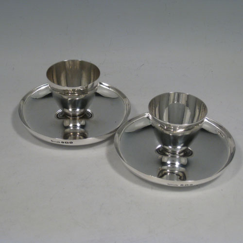 Antique Silver Egg Cruets