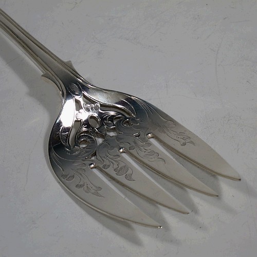 Fish Servers in Antique Sterling Silver Bryan Douglas Antique Sterling  Silver Fish Servers