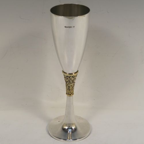 Set of Antique Godinger silver wine goblets