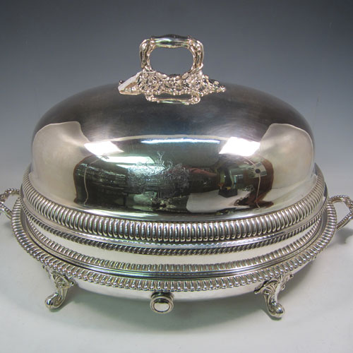 Antique Silver Meat Covers