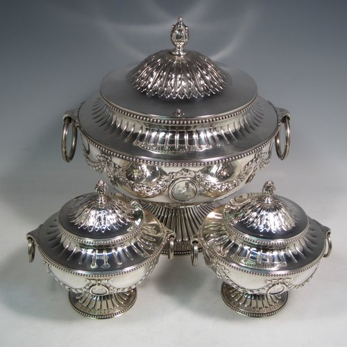 Antique Silver Sauce Tureens