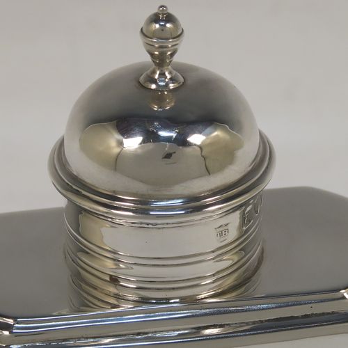 A very elegant Antique Victorian Britannia Standard silver tea caddy box in a Queen Anne or George I style, having a straight-sided octagonal body with reeded borders, and a round pull-off lid with finial (that doubles as a measure). This handsome antique silver tea caddy box was made by Thomas Bradbury of London in 1895. The dimensions of this fine hand-made antique silver tea caddy box are height 13 cms (5 inches), length 8 cms (3 inches), width 5 cms (2 inches), and it weighs approx. 173g (5.6 troy ounces).   