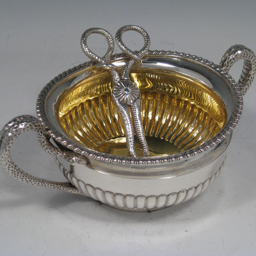 Antique Victorian sterling silver Paul Storr regency style tea and coffee service with original tray and kettle. Made by D & J Wellby of London in 1889. Length of tray 65 cms (25.5 inches), height of kettle 30 cms (12 inches), width of tray 41 cms (16 inches). Total weight approx. 212 troy ounces (6,572g).